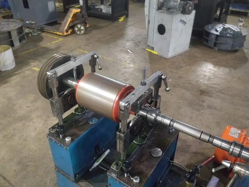 Rotor en la balanceadora