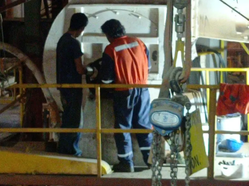 Balanceo en altura en la planta del cliente